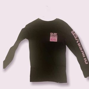 Long sleeve quicksilver black shirt